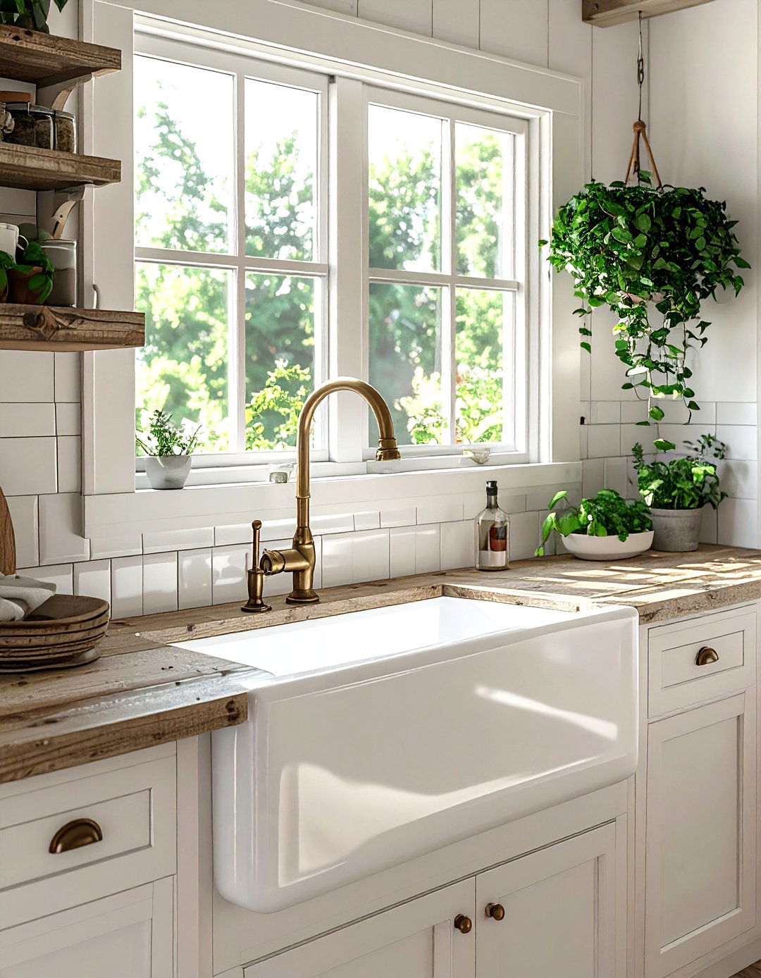 Farmhouse Kitchen Sink - 30 kitchen entertaining ideas