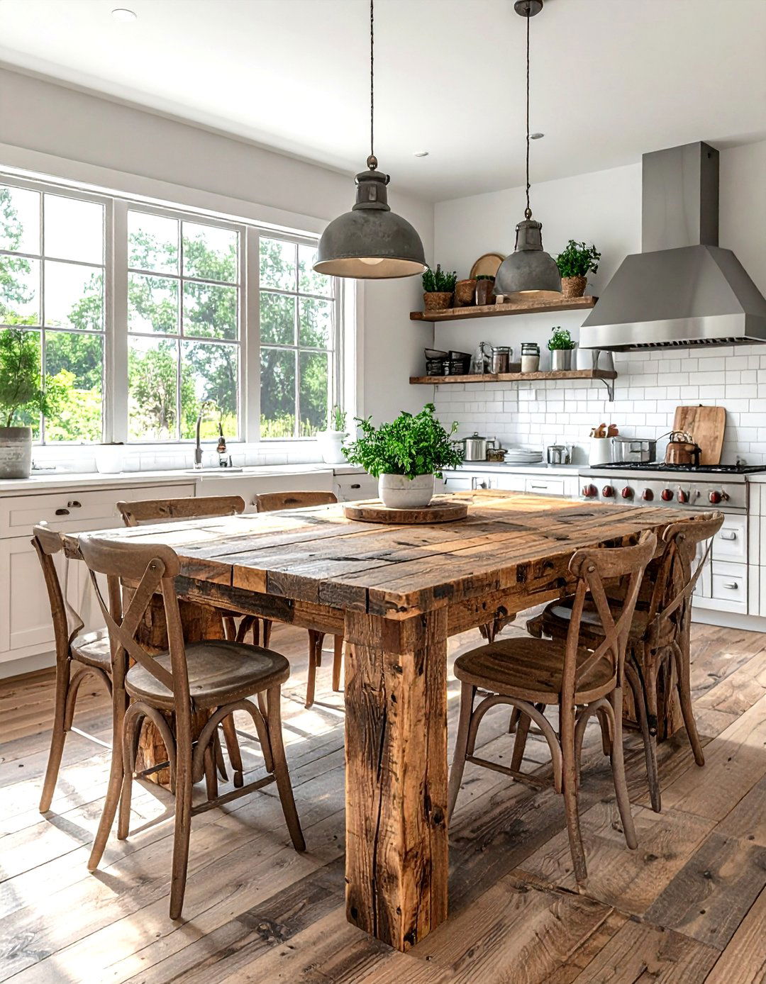 Farmhouse Kitchen Table - 30 kitchen seating arrangements ideas