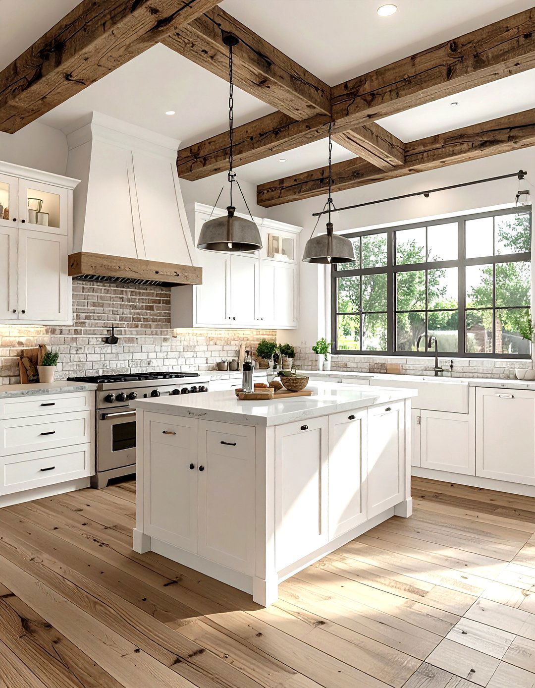 Farmhouse Kitchen With LG Gas Range - 30 LG kitchen ideas