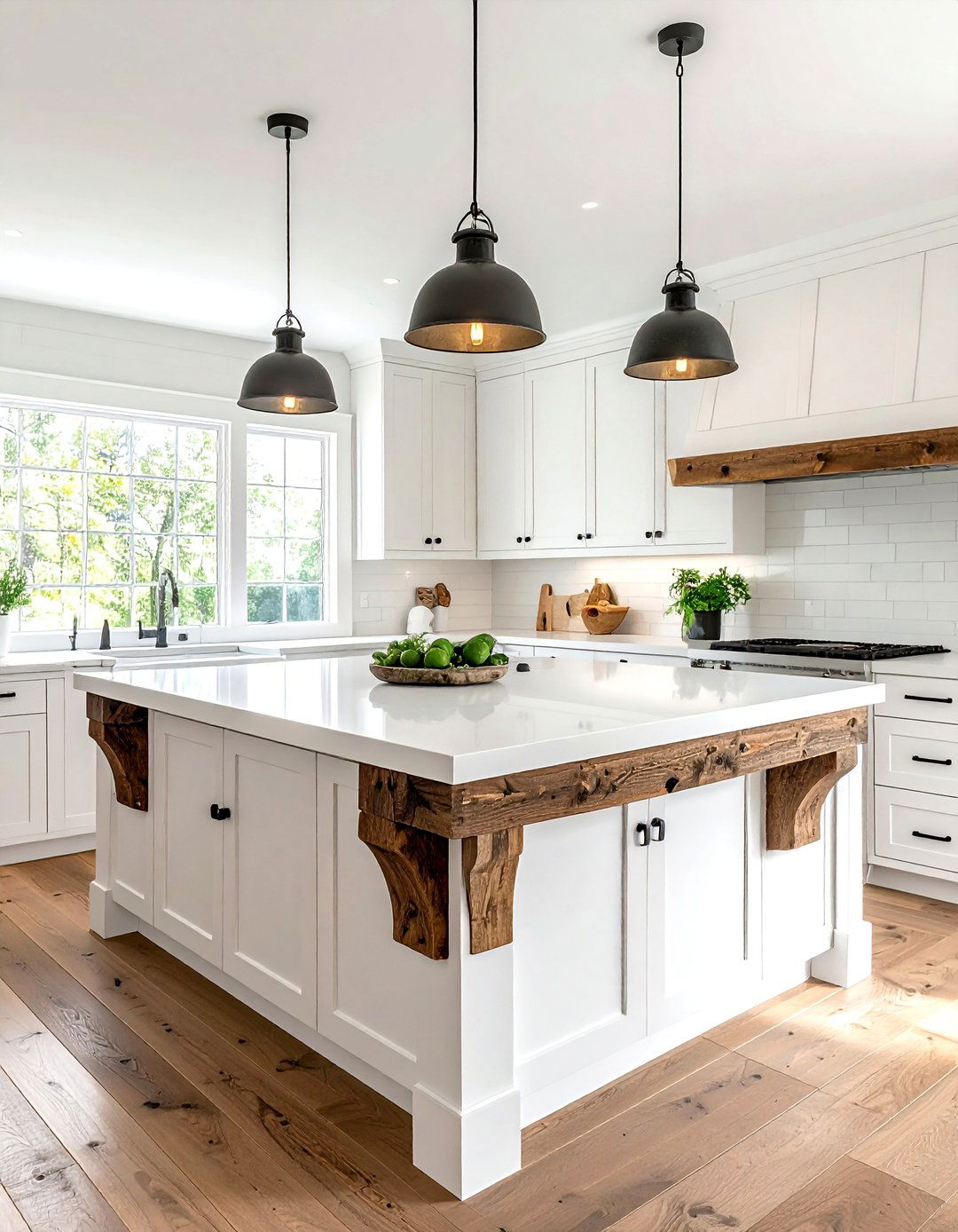Farmhouse Kitchen Wood Corbel - 30 kitchen corbel ideas