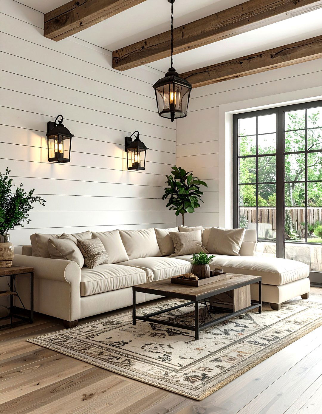 Farmhouse Living Room Lantern Sconce - 30 living room sconce ideas