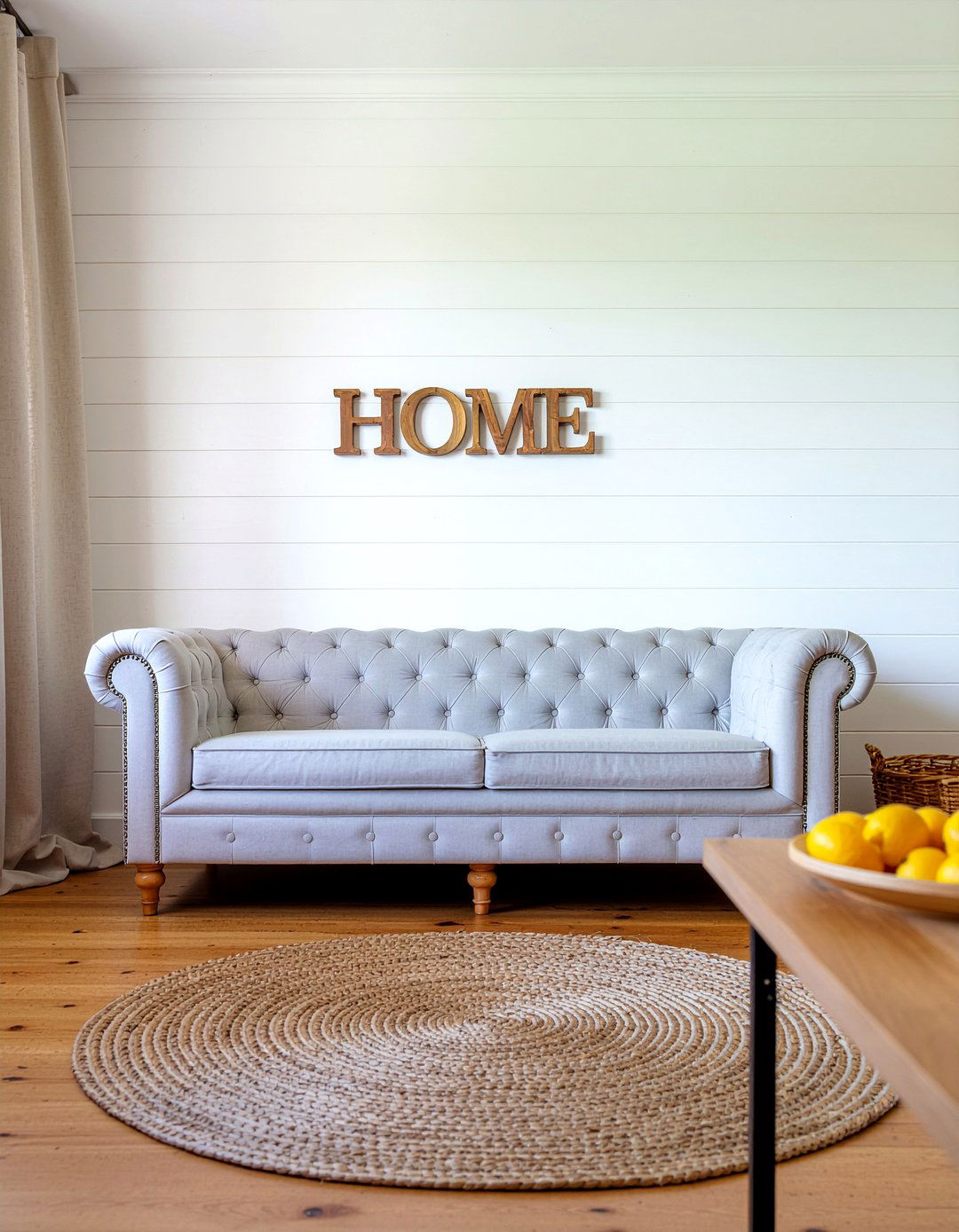 Farmhouse Living Room Tufted Sofa - 30 living room tufted sofa ideas