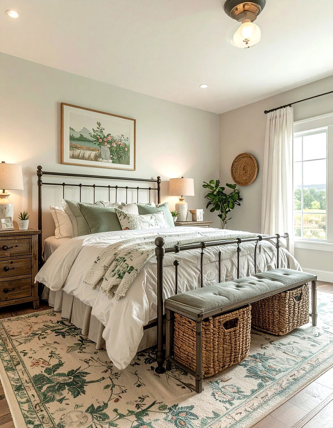 Farmhouse Master Bedroom - 30 newlywed bedroom ideas