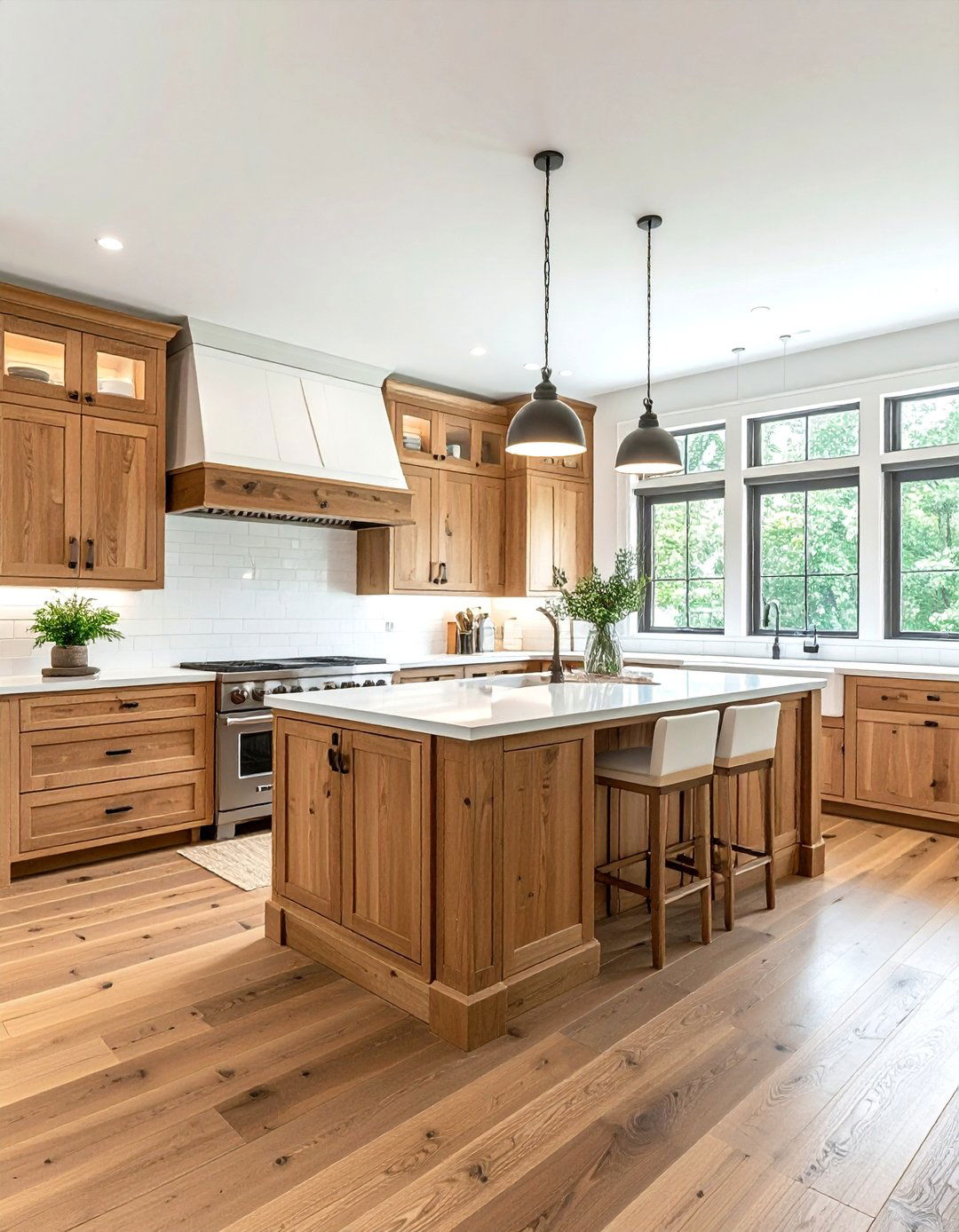 Farmhouse Natural Wood Kitchen - 30 wood kitchen ideas