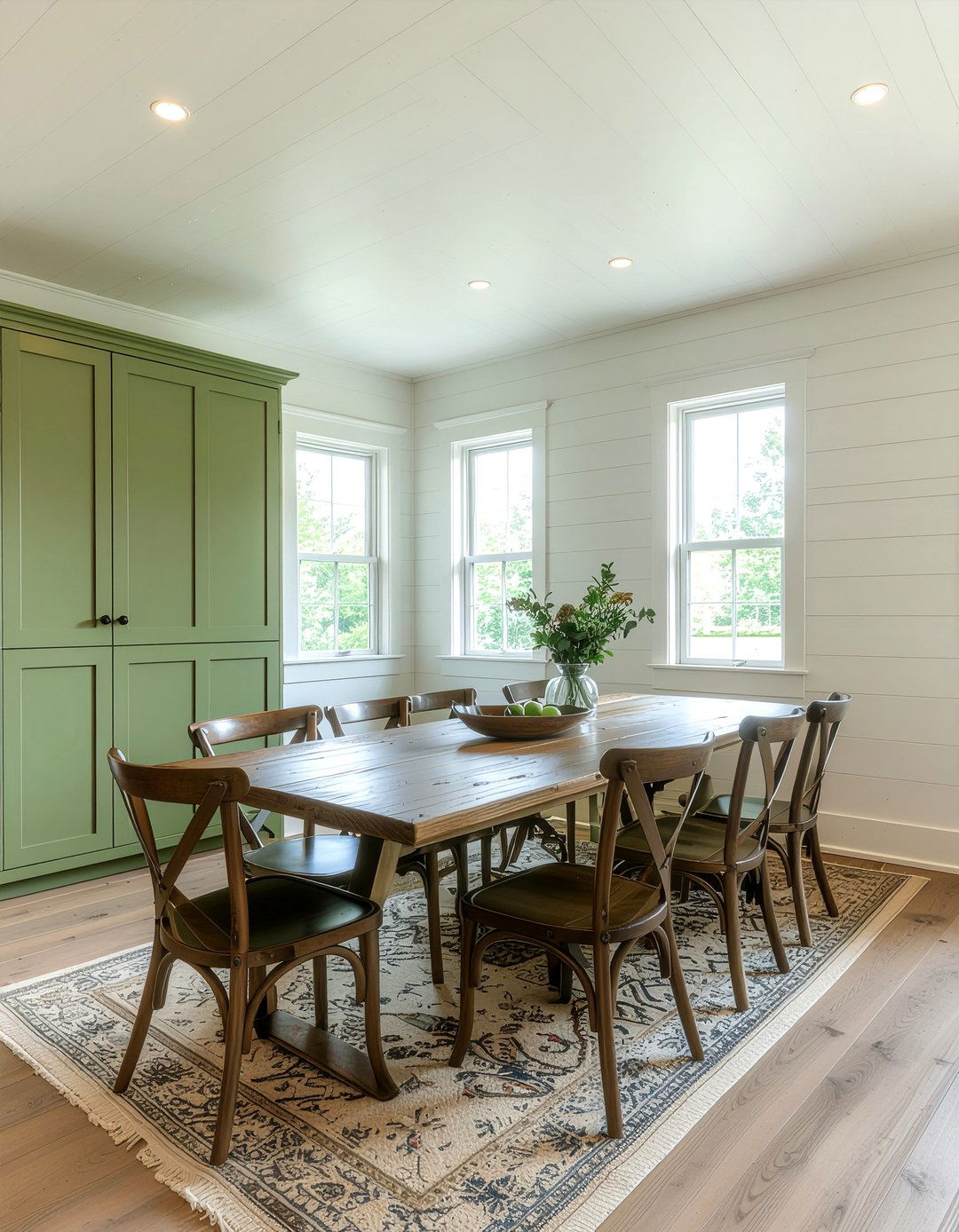 Farmhouse Olive Green Dining Room - 30 olive green dining room ideas