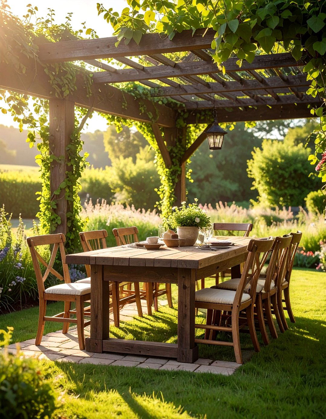 Farmhouse Outdoor Dining - 30 outdoor dining furniture ideas