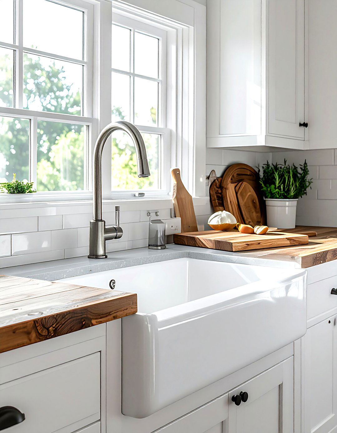 Farmhouse Pull Down Faucet - 30 pull-down kitchen faucet ideas