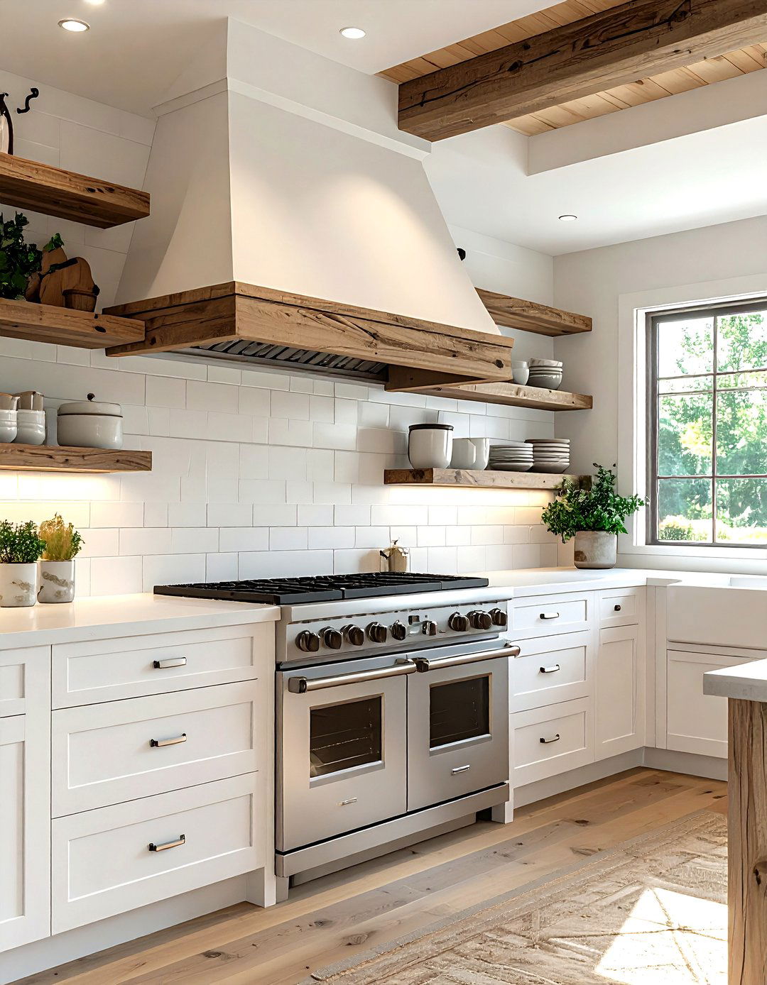 Farmhouse Range Hood - 30 wall-mount hood kitchen ideas