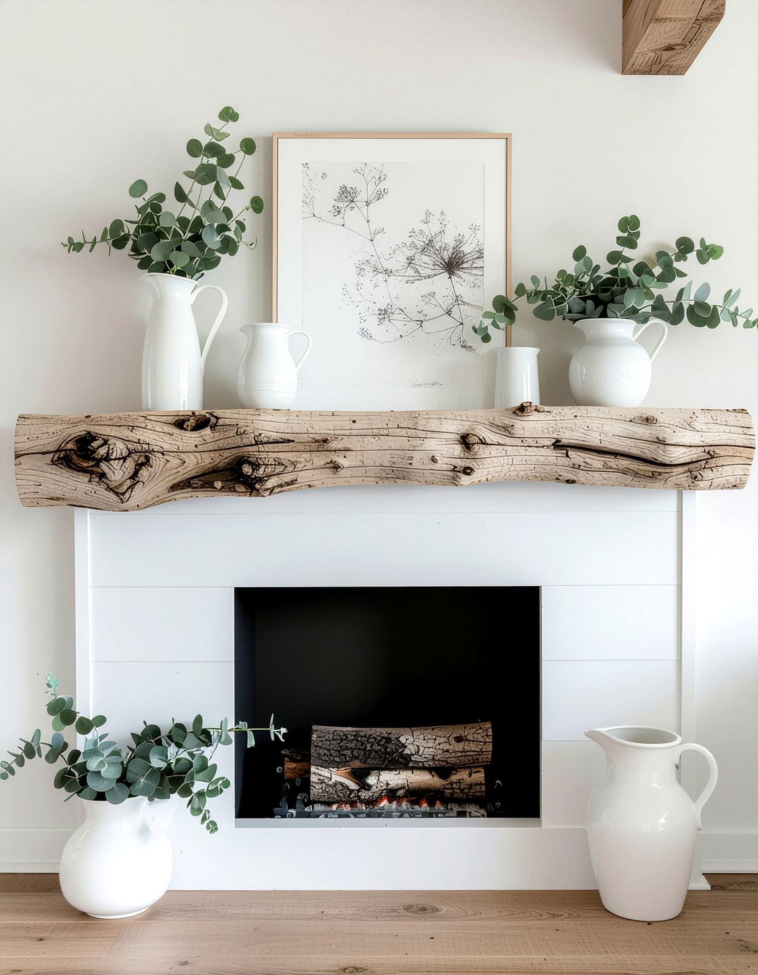 Farmhouse Reclaimed Wood - 30 fireplace mantel ideas