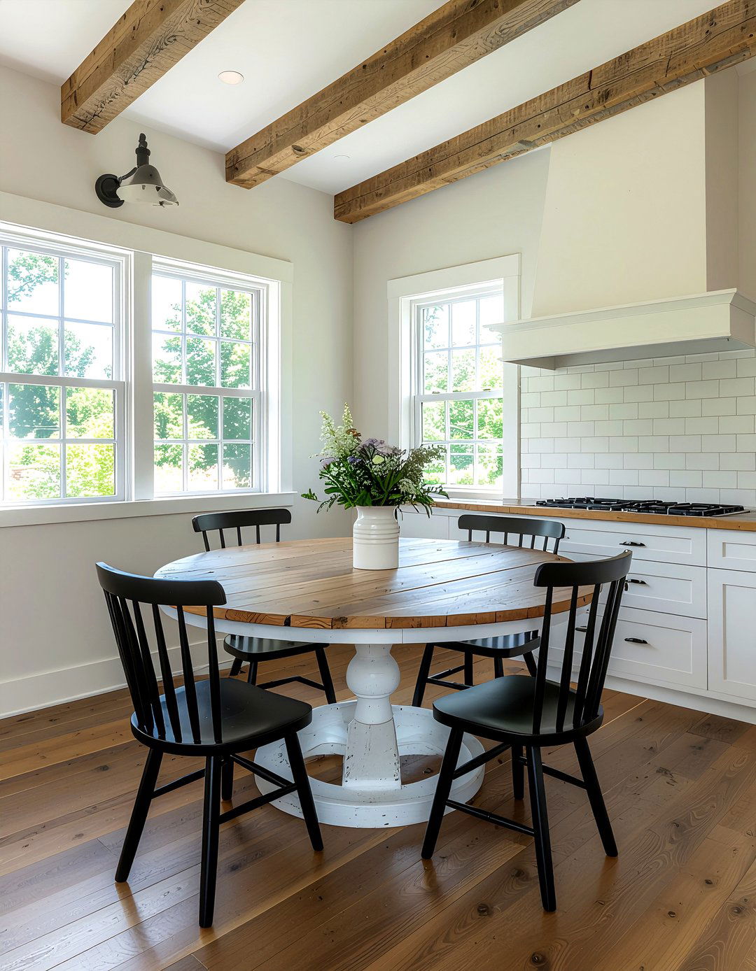 Farmhouse Round Dining Table - 30 round dining table ideas