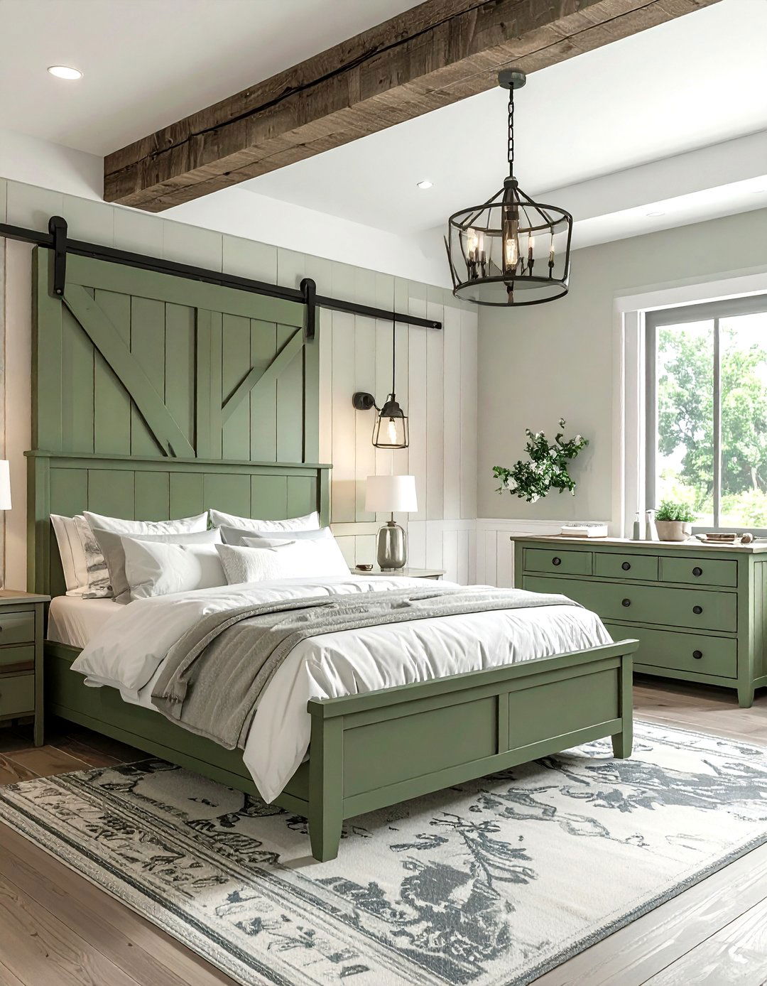 Farmhouse Sage Green Bedroom - 30 sage bedroom ideas