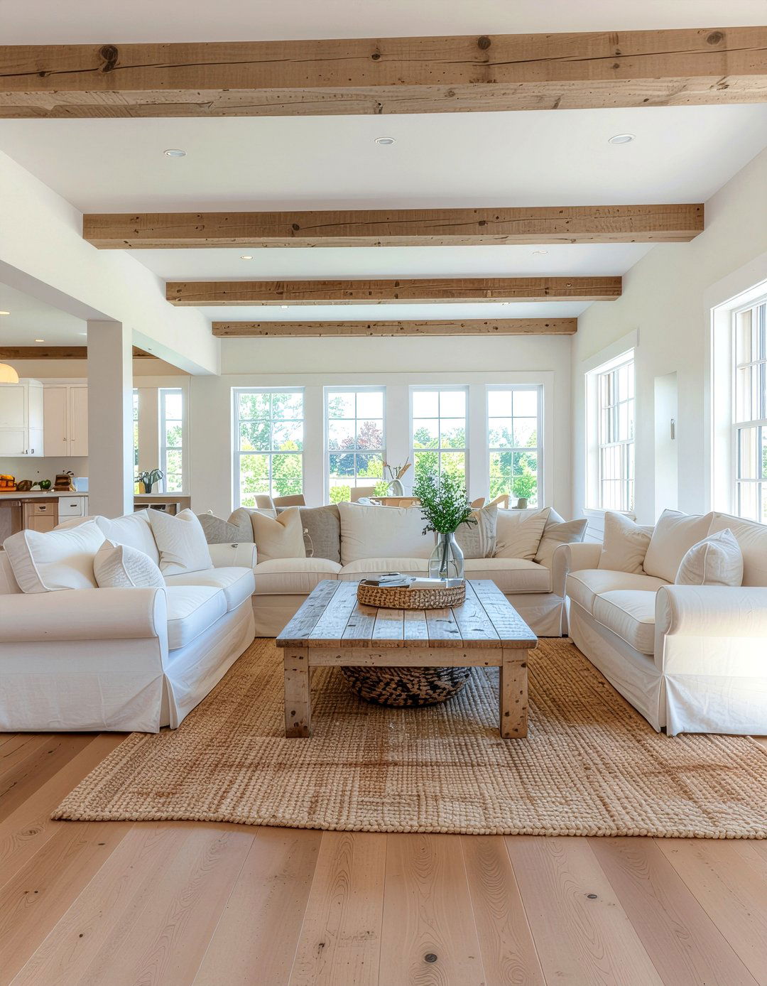 Farmhouse Sectional Sofa - 30 L-shaped sofa living room ideas