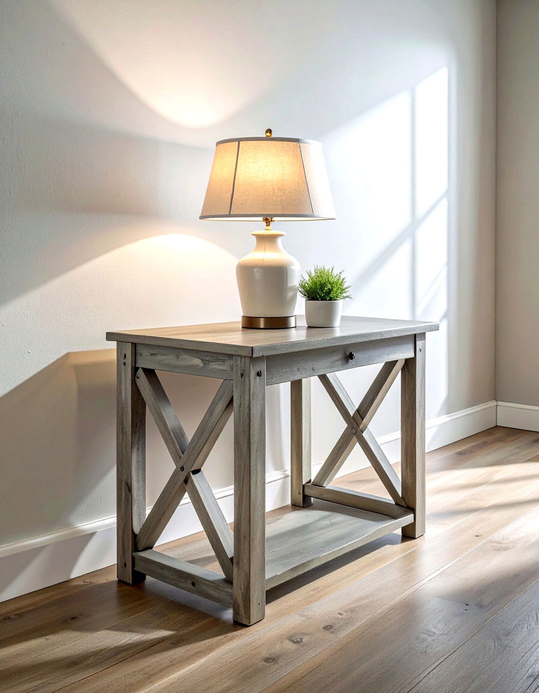 Farmhouse Side Table - 30 living room side table ideas