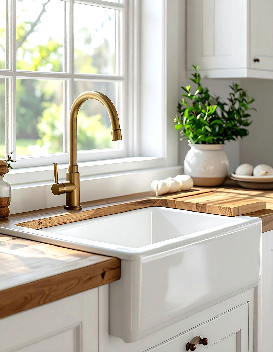 Farmhouse Sink - 30 kitchen timeless element ideas