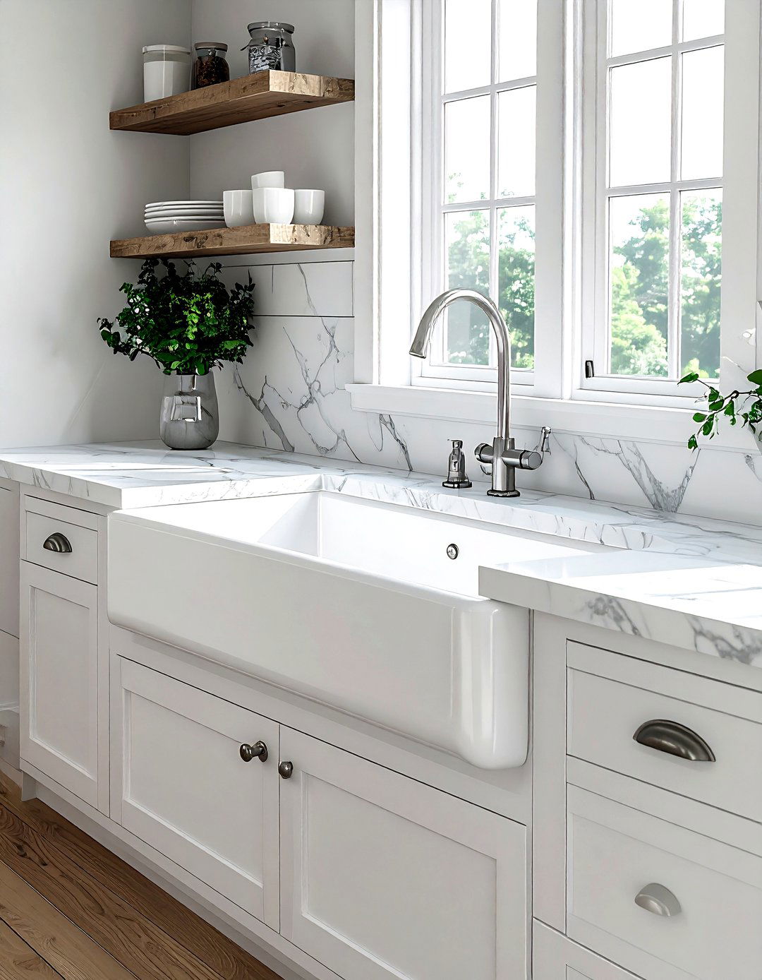 Farmhouse Sink - 30 kitchen upgrade ideas