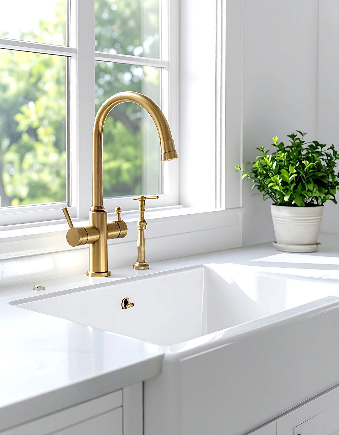 Farmhouse Sink Faucet - 30 farmhouse kitchen ideas