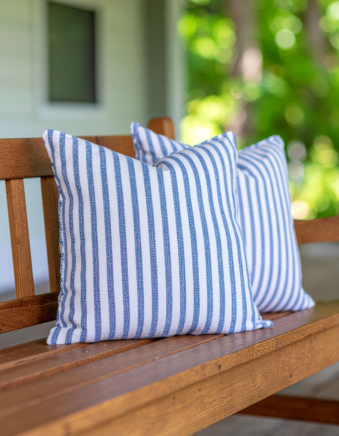 Farmhouse Striped Pillows - 30 living room throw pillows