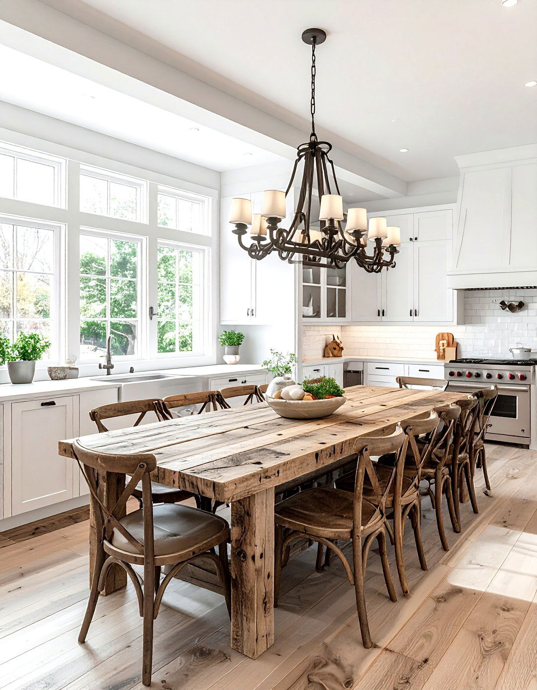 Farmhouse Table In Kitchen - 30 kitchen gathering space ideas