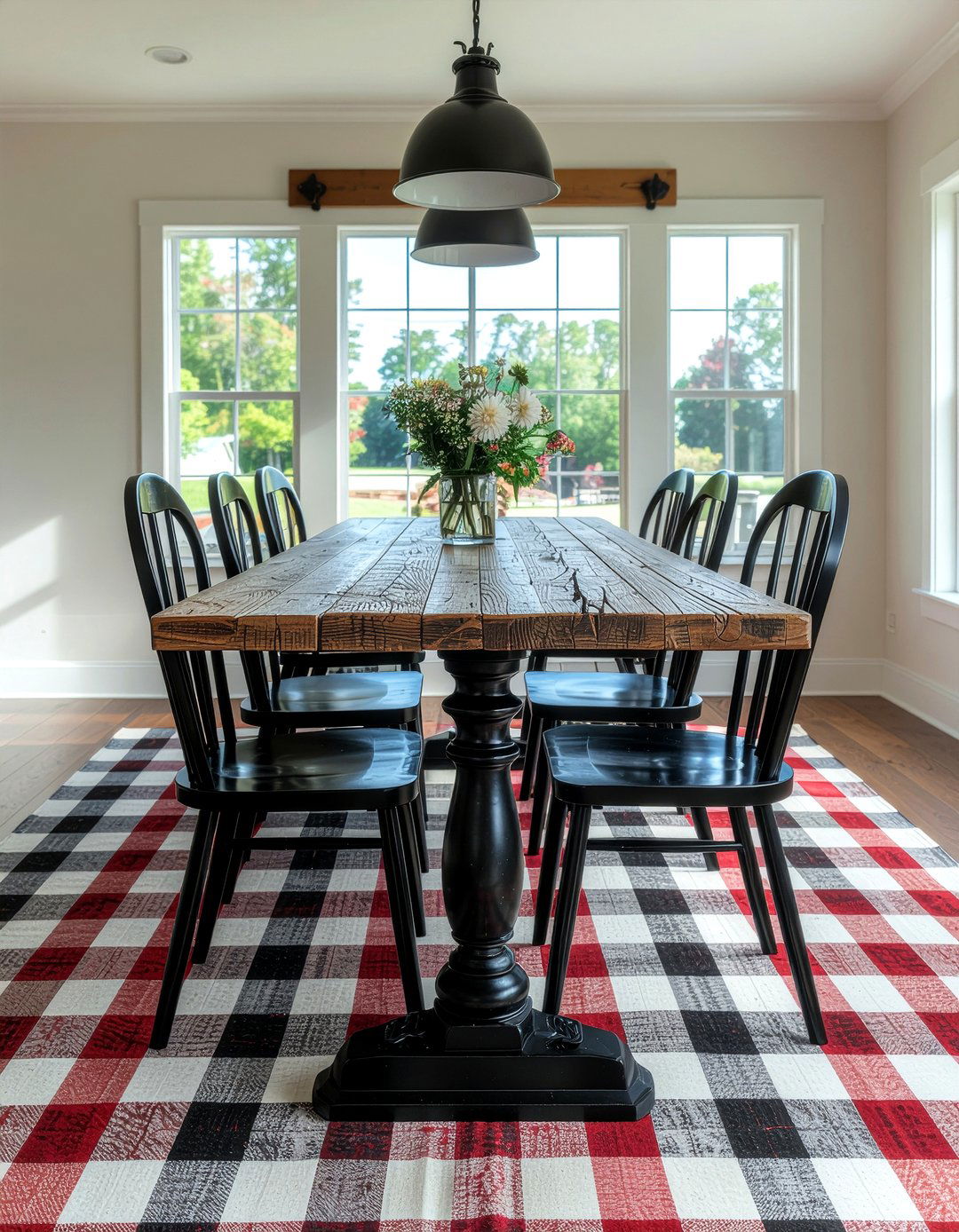Farmhouse Table With Spindle Chairs - 30 farmhouse dining table ideas