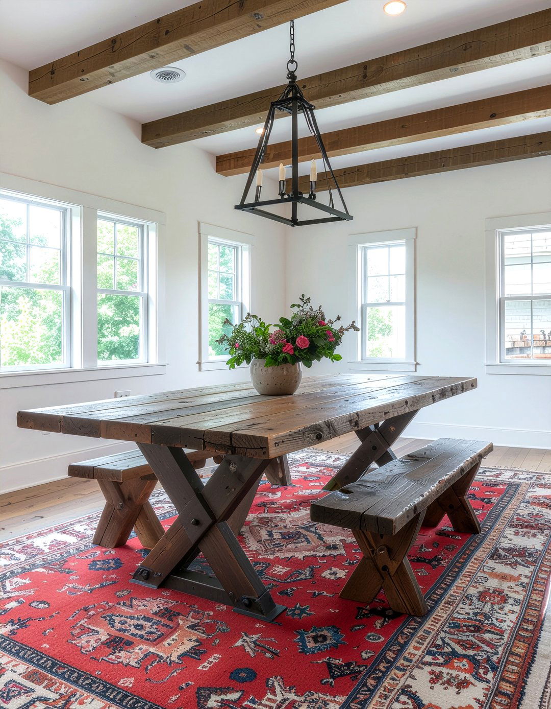Farmhouse Trestle Table - 30 dining room wishlist ideas