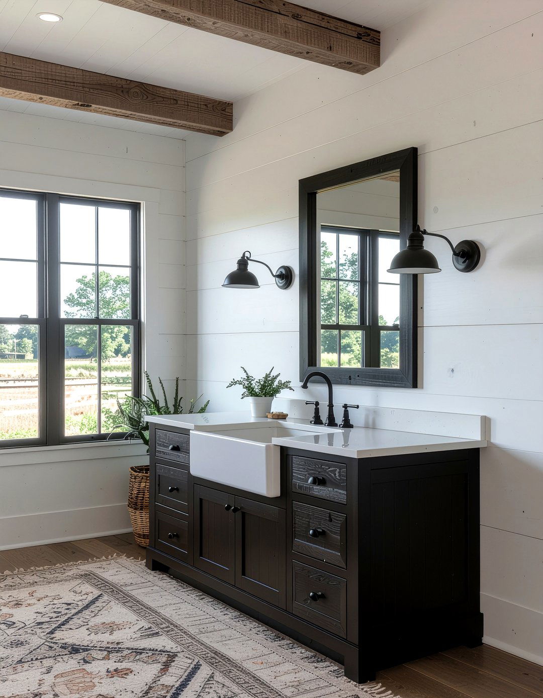 Farmhouse Vanity Light - 30 bathroom lighting ideas