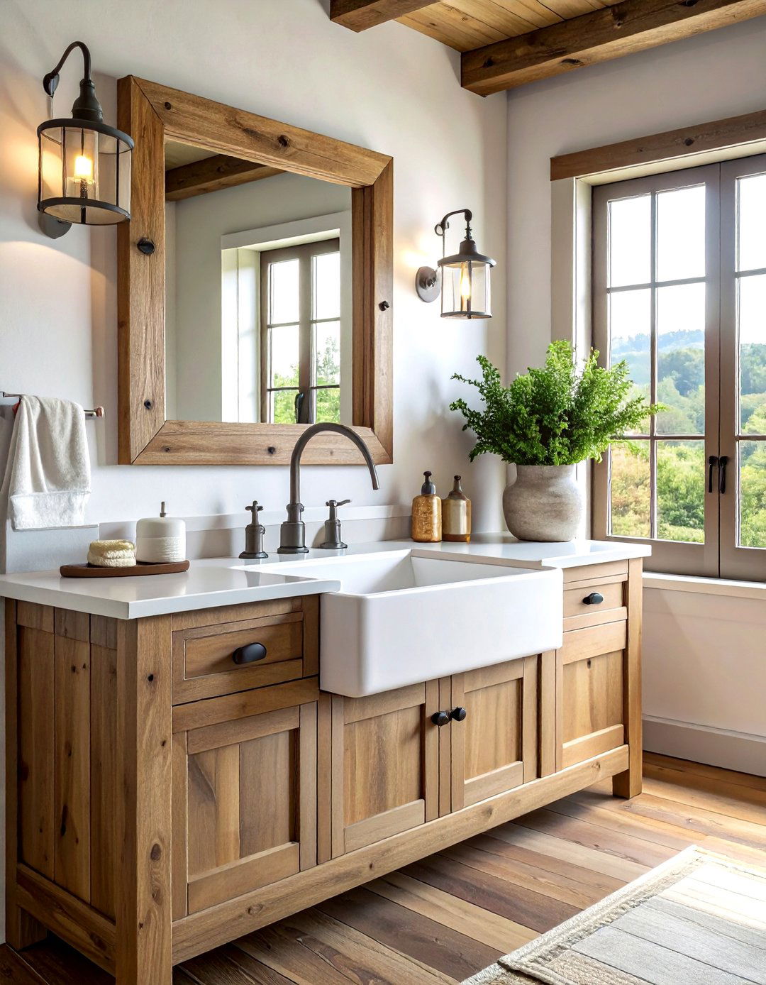 Farmhouse Wall Hung Sink - 30 wall-mounted sink ideas