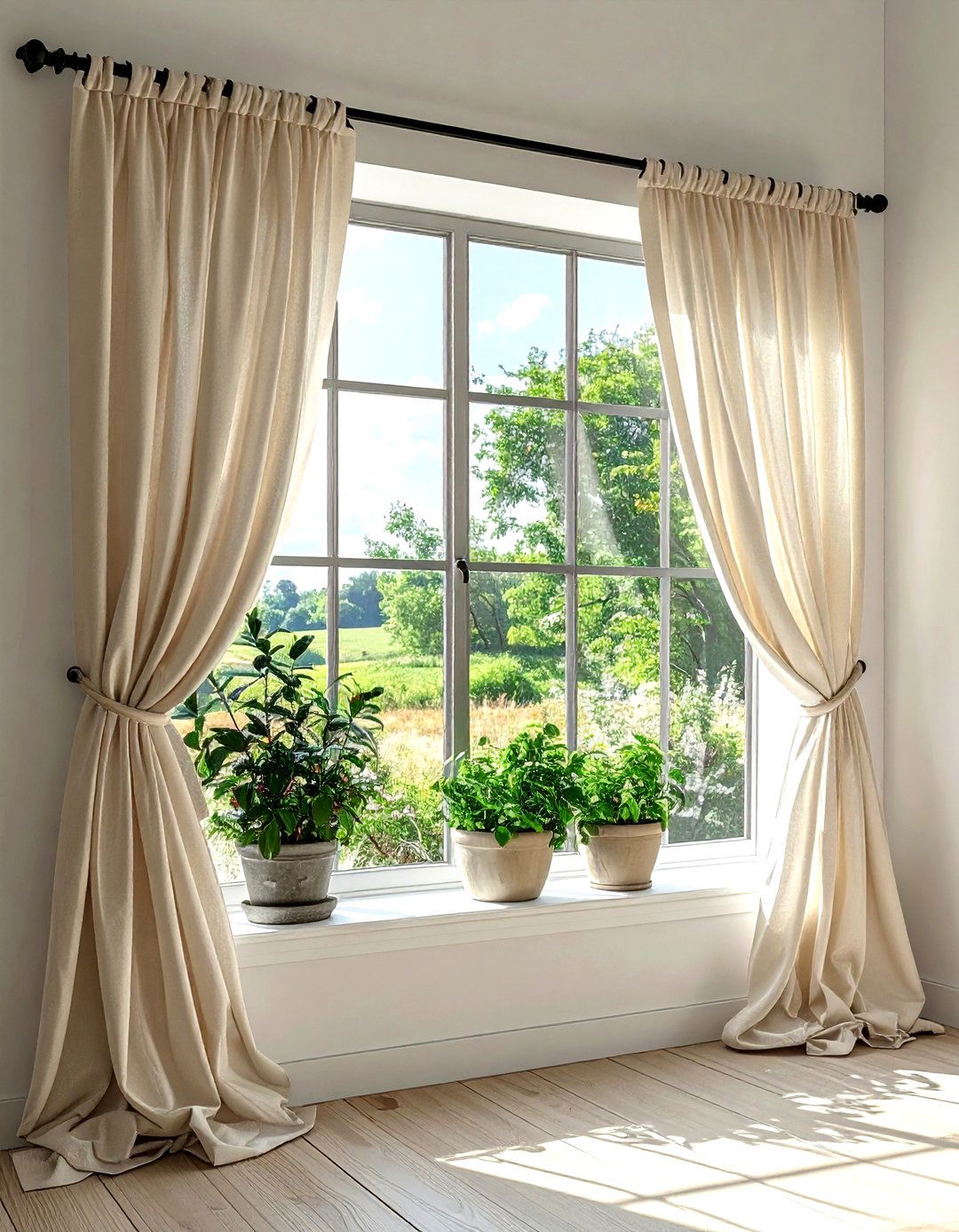 Farmhouse Window Decor - 30 farmhouse cream bedroom ideas