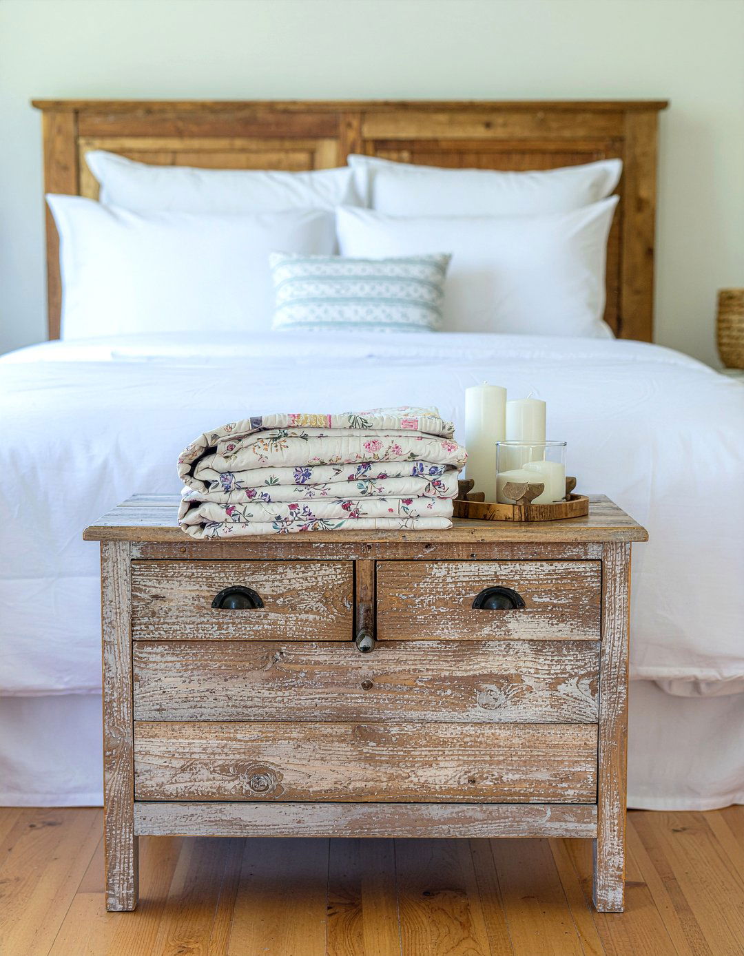 Farmhouse Wood Chest - 30 bedroom reclaimed wood furniture ideas