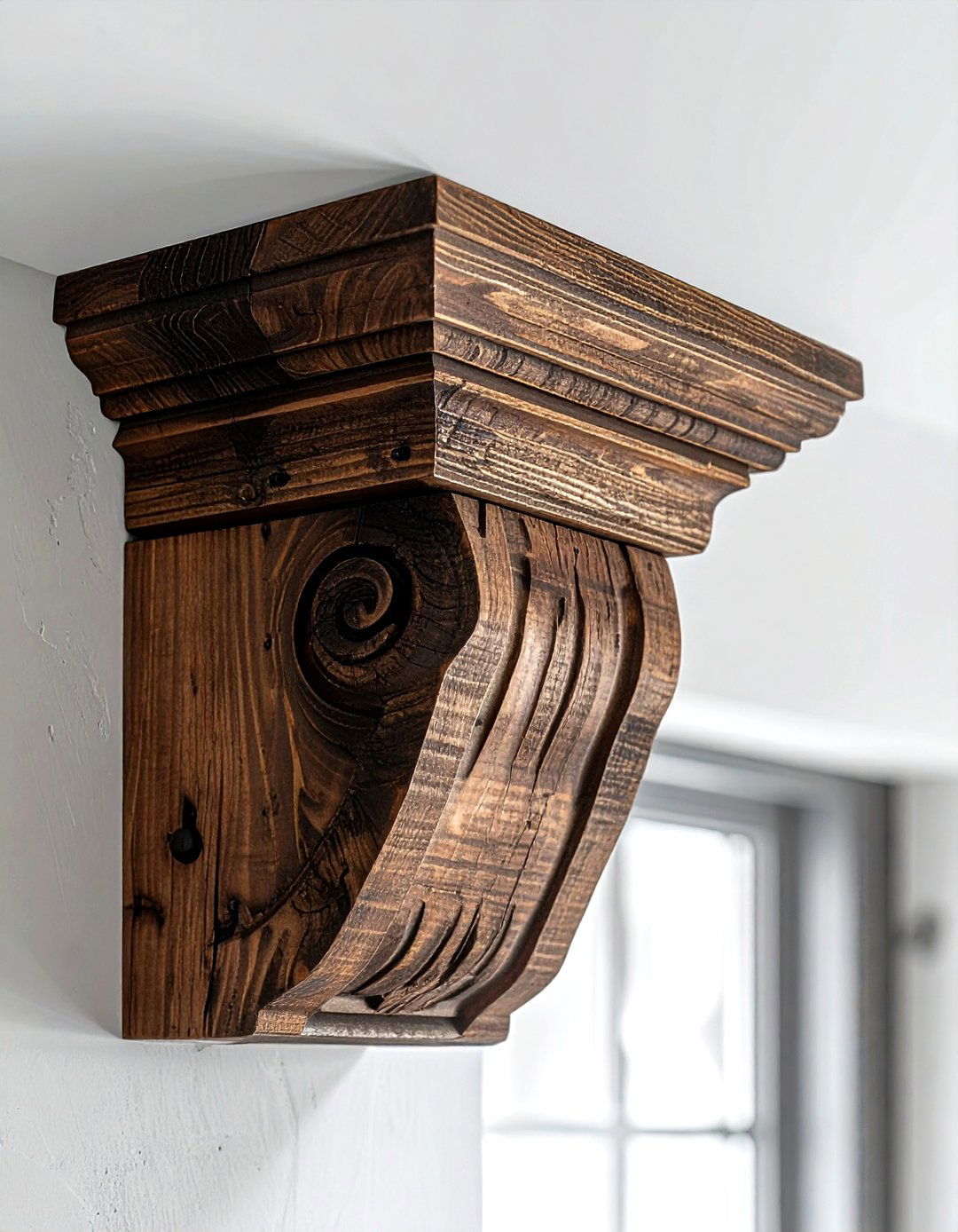 Farmhouse Wood Cornice - 30 valance ideas