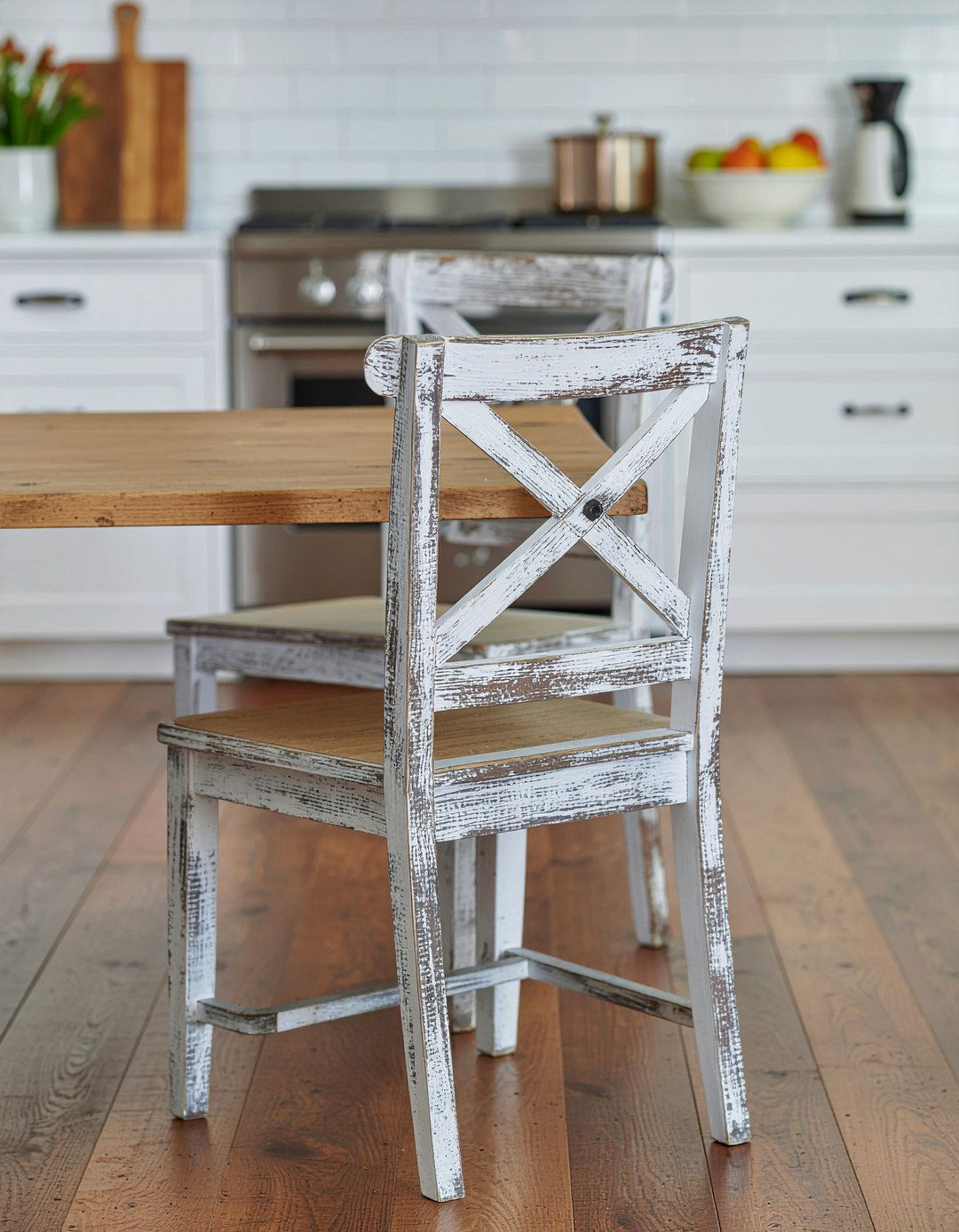 Farmhouse X Back Host Chair - 30 host dining chair ideas