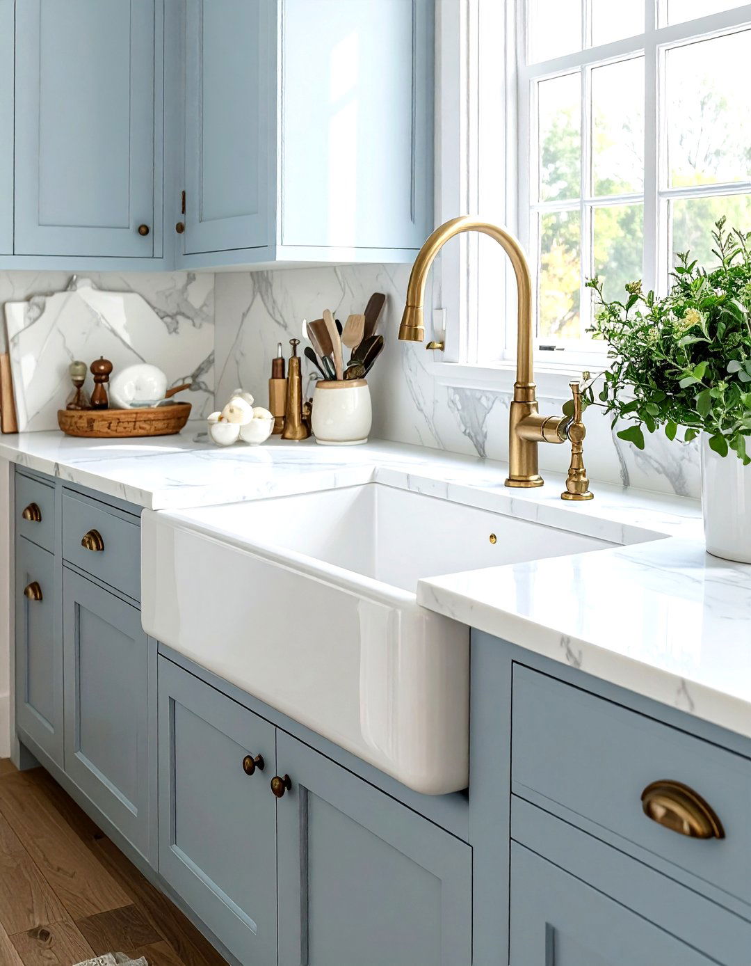 Farmhouse apron sink - 30 French cottage kitchen ideas