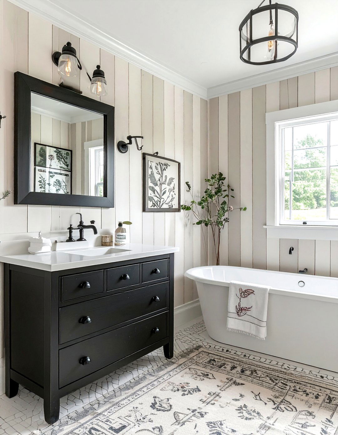 Farmhouse bathroom wallpaper - 30 bathroom wallpaper ideas