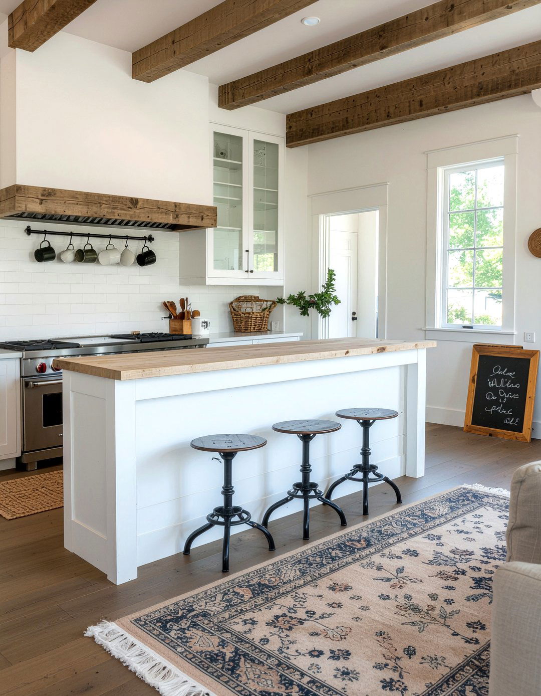 Farmhouse coffee bar - 30 living room drink station ideas