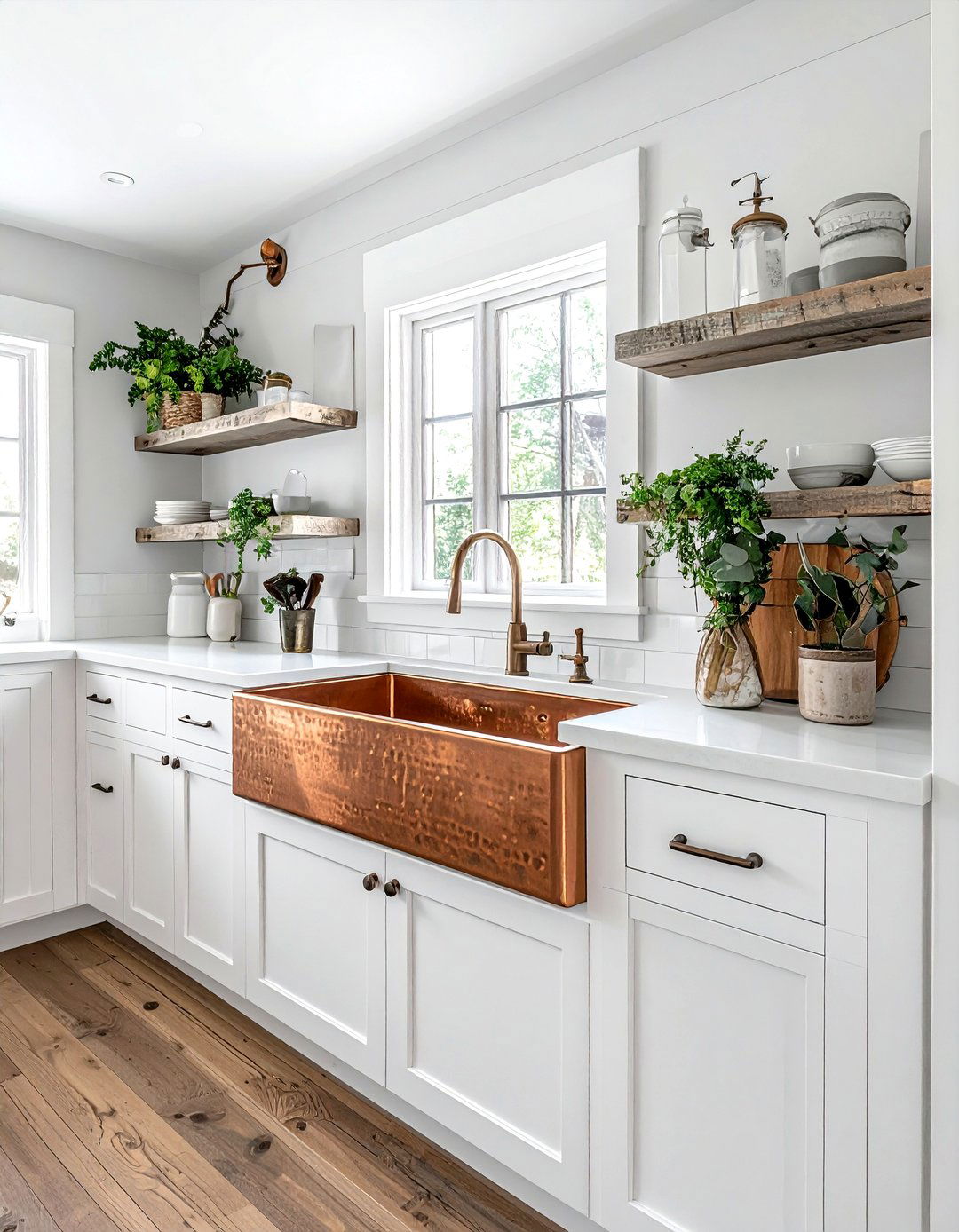 Farmhouse copper sink - 30 copper sink kitchen ideas