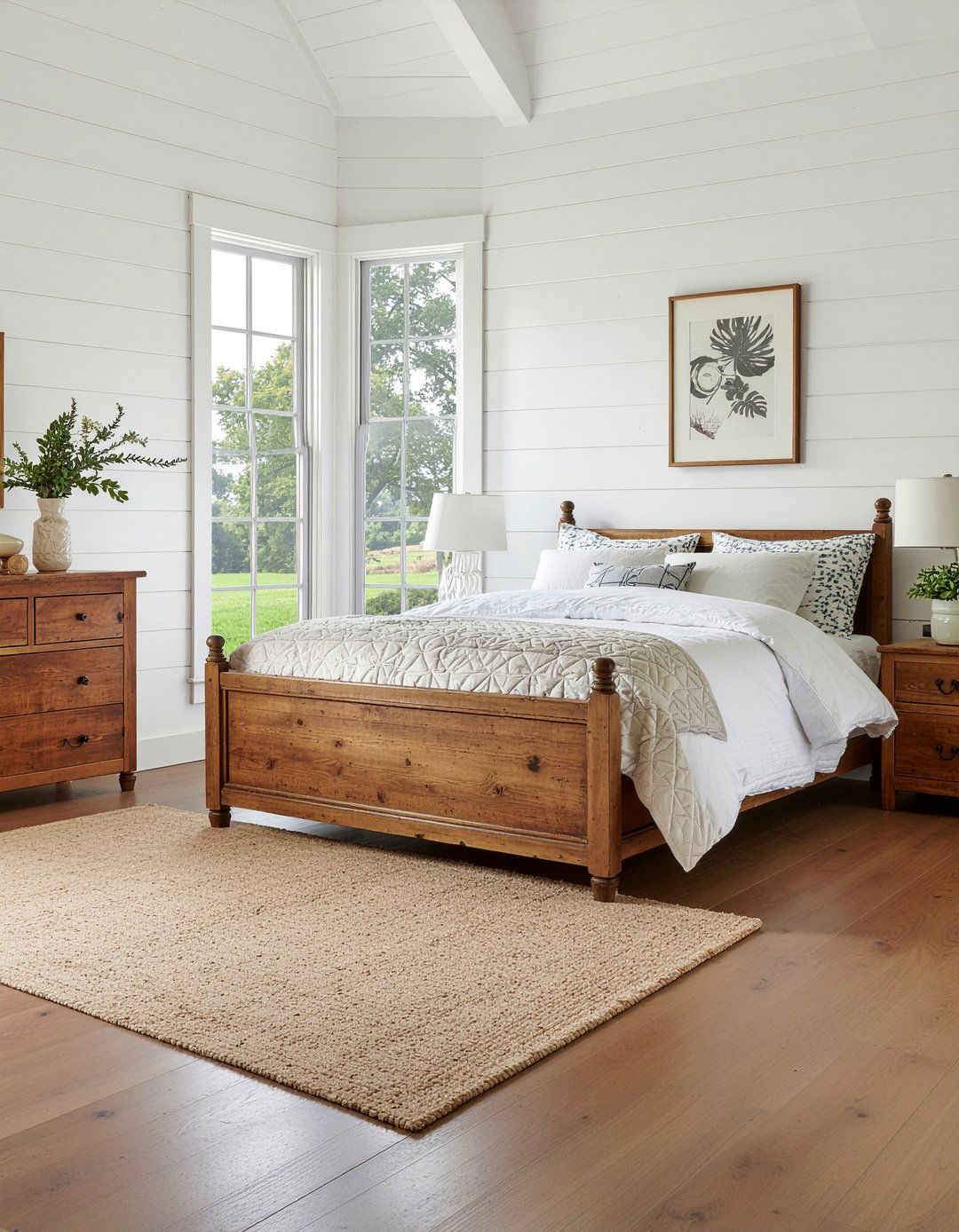 Farmhouse cork bedroom floor - 30 bedroom cork flooring ideas