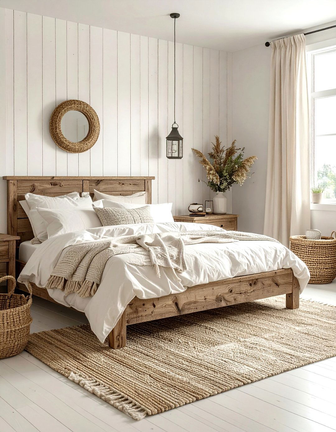 Farmhouse cream bedroom look - 30 cream bedroom decor ideas