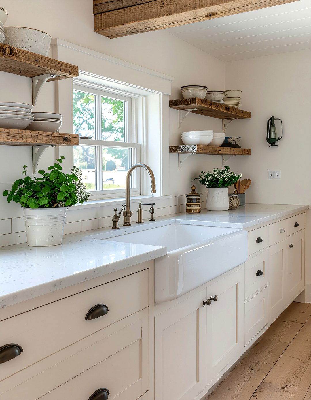 Farmhouse cream kitchen - 30 warm cream kitchen ideas