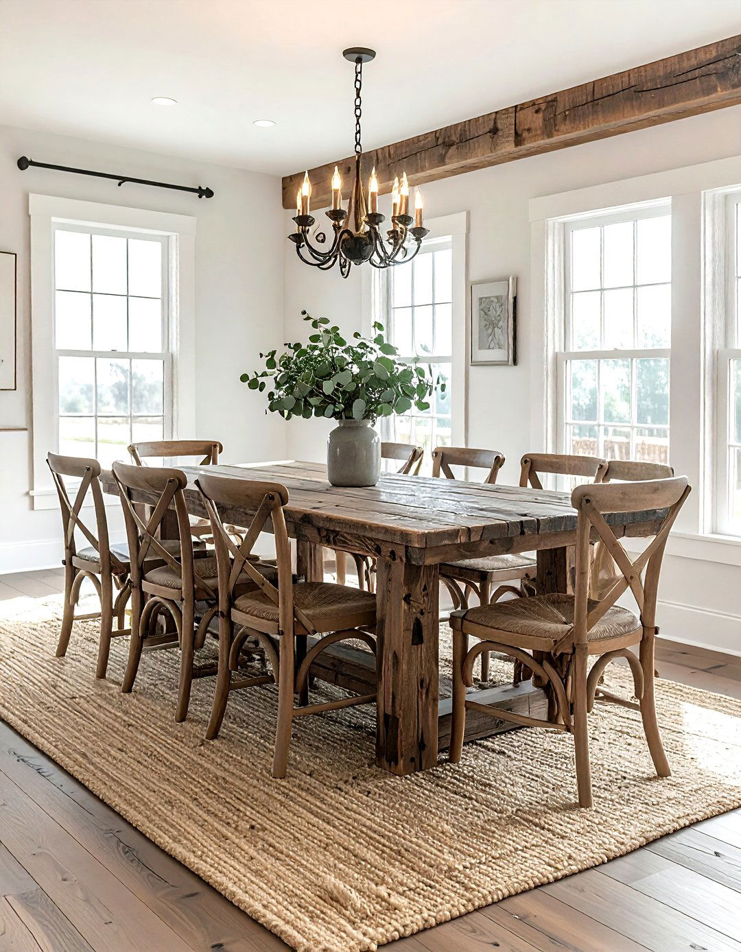 Farmhouse dining room - 30 cozy dining room settings