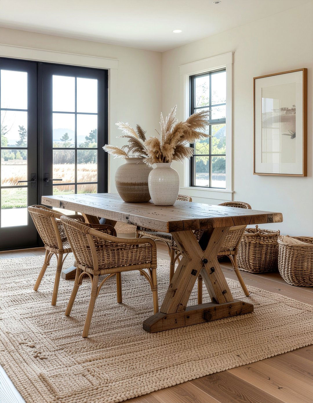 Farmhouse dining room office - 30 dining room office combo ideas