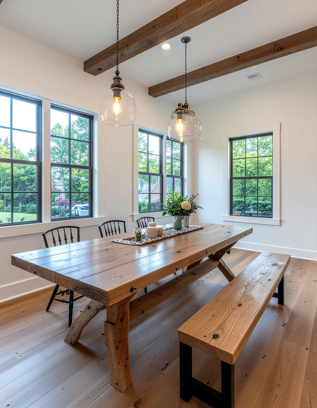 Farmhouse dining room table - 30 dining area ideas
