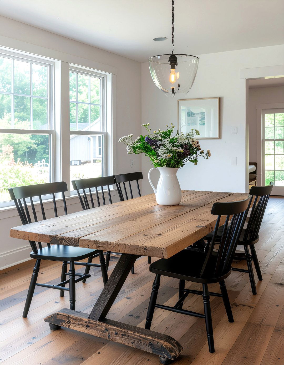 Farmhouse dining table - 30 dining room glow-up ideas