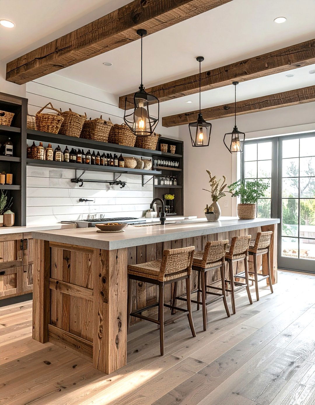 Farmhouse dry bar - 30 dry bar ideas