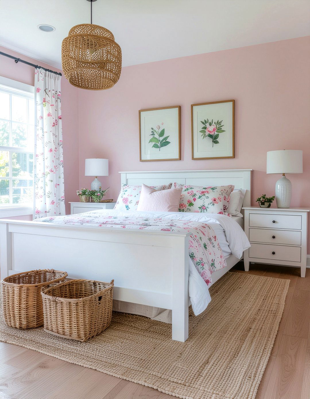 Farmhouse dusty pink bedroom - 30 bedroom dusty pink walls