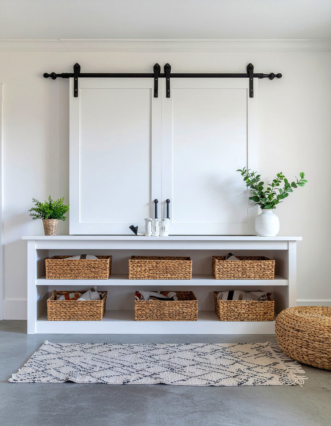 Farmhouse entertainment center - 30 living room tv stand ideas