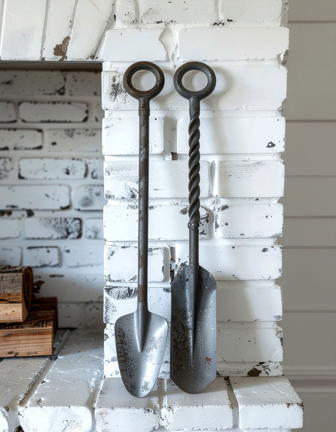 Farmhouse fireplace tools - 30 fireplace tool ideas