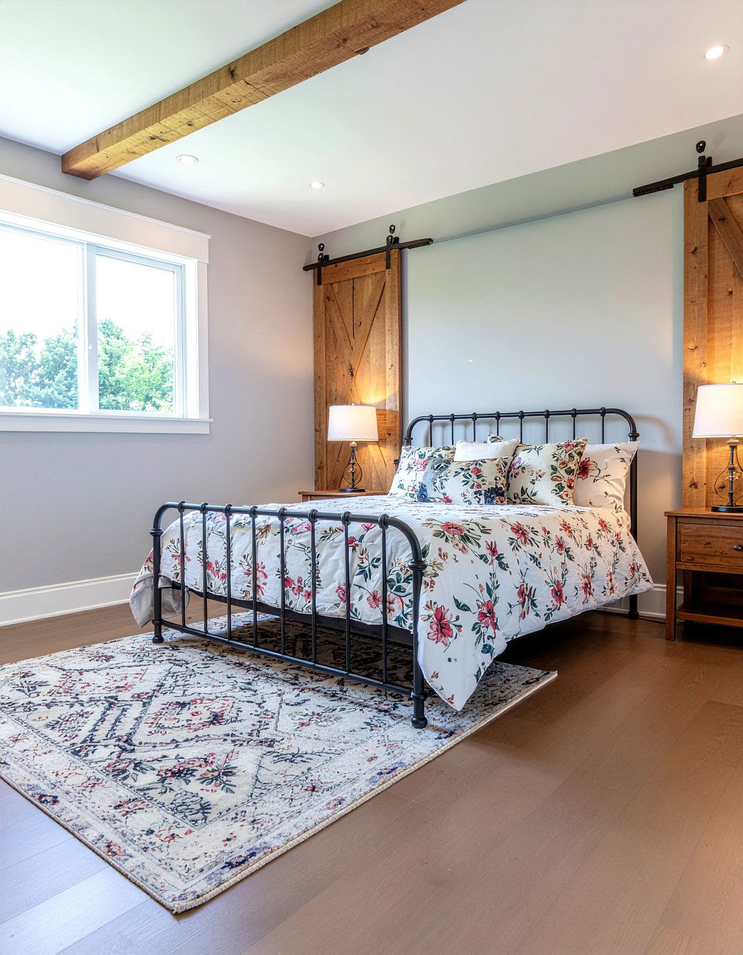 Farmhouse gray bedroom - 30 warm gray bedroom ideas