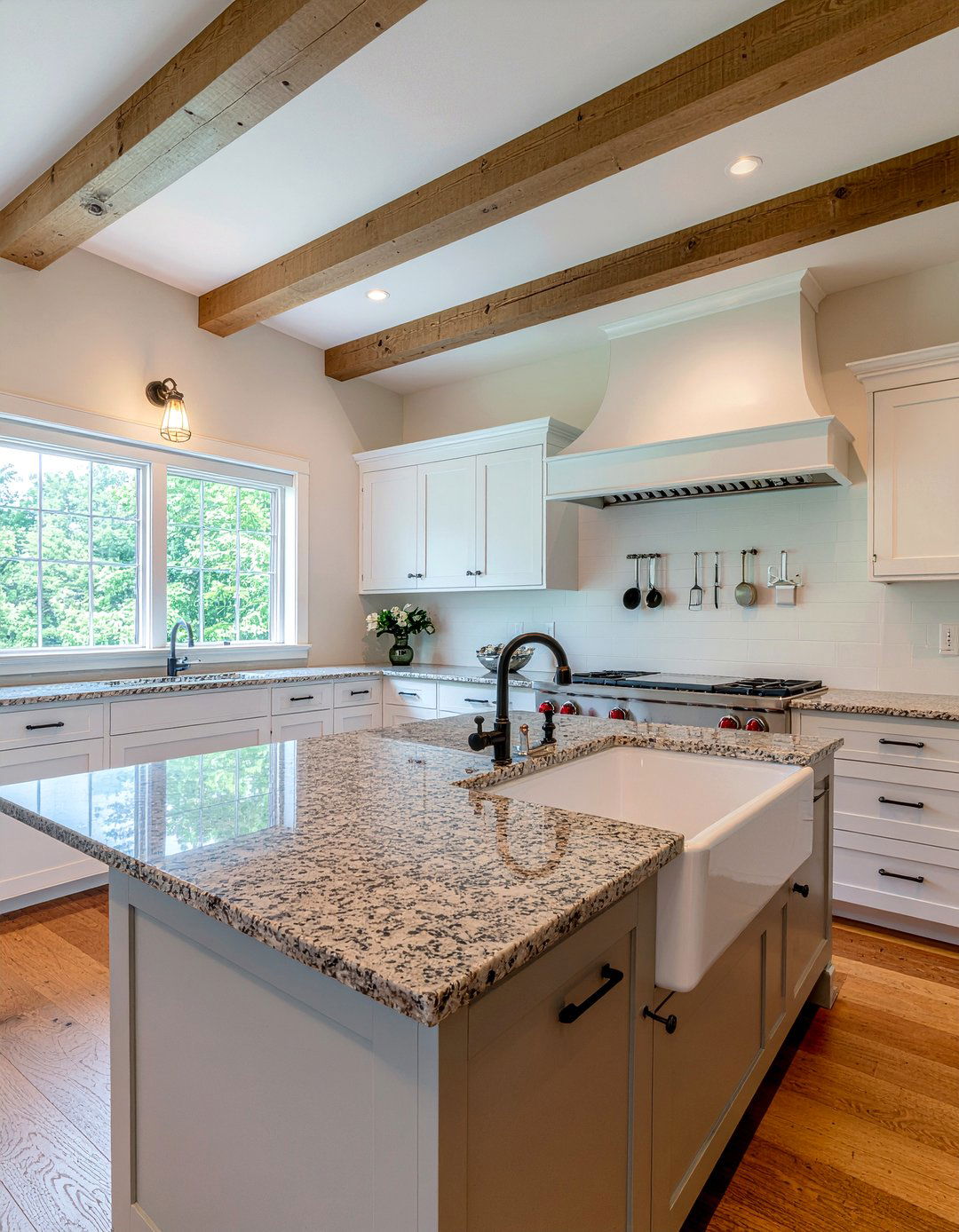 Farmhouse kitchen gray countertops - 30 gray countertop kitchen ideas