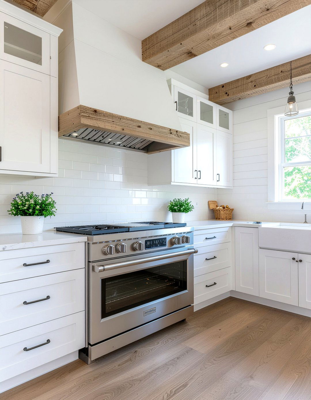 Farmhouse kitchen microwave over range - 30 over-the-range microwave kitchen ideas