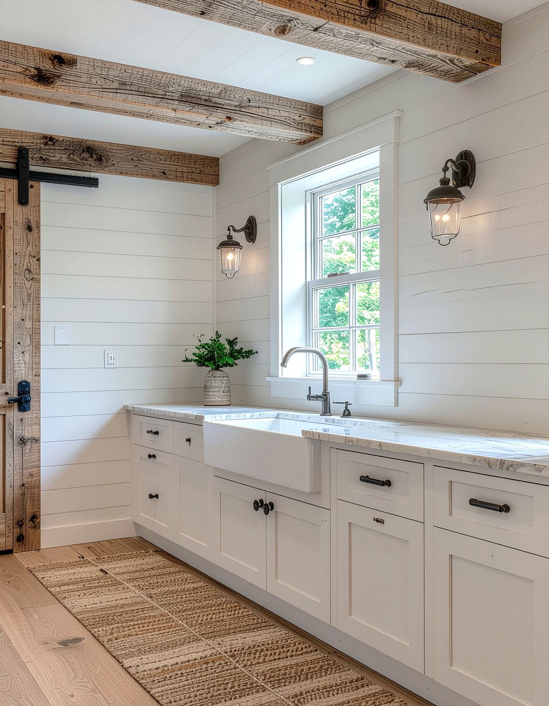 Farmhouse kitchen mudroom - 30 kitchen mudroom combo ideas