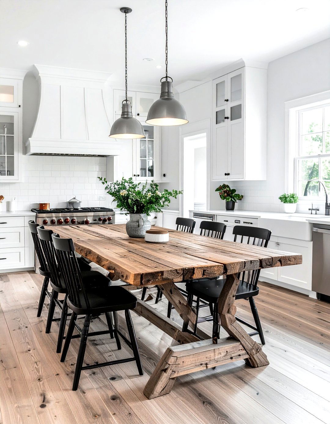 Farmhouse kitchen table - 30 kitchen furniture placement